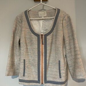 Hinge Gray Blazer with Classic Trim